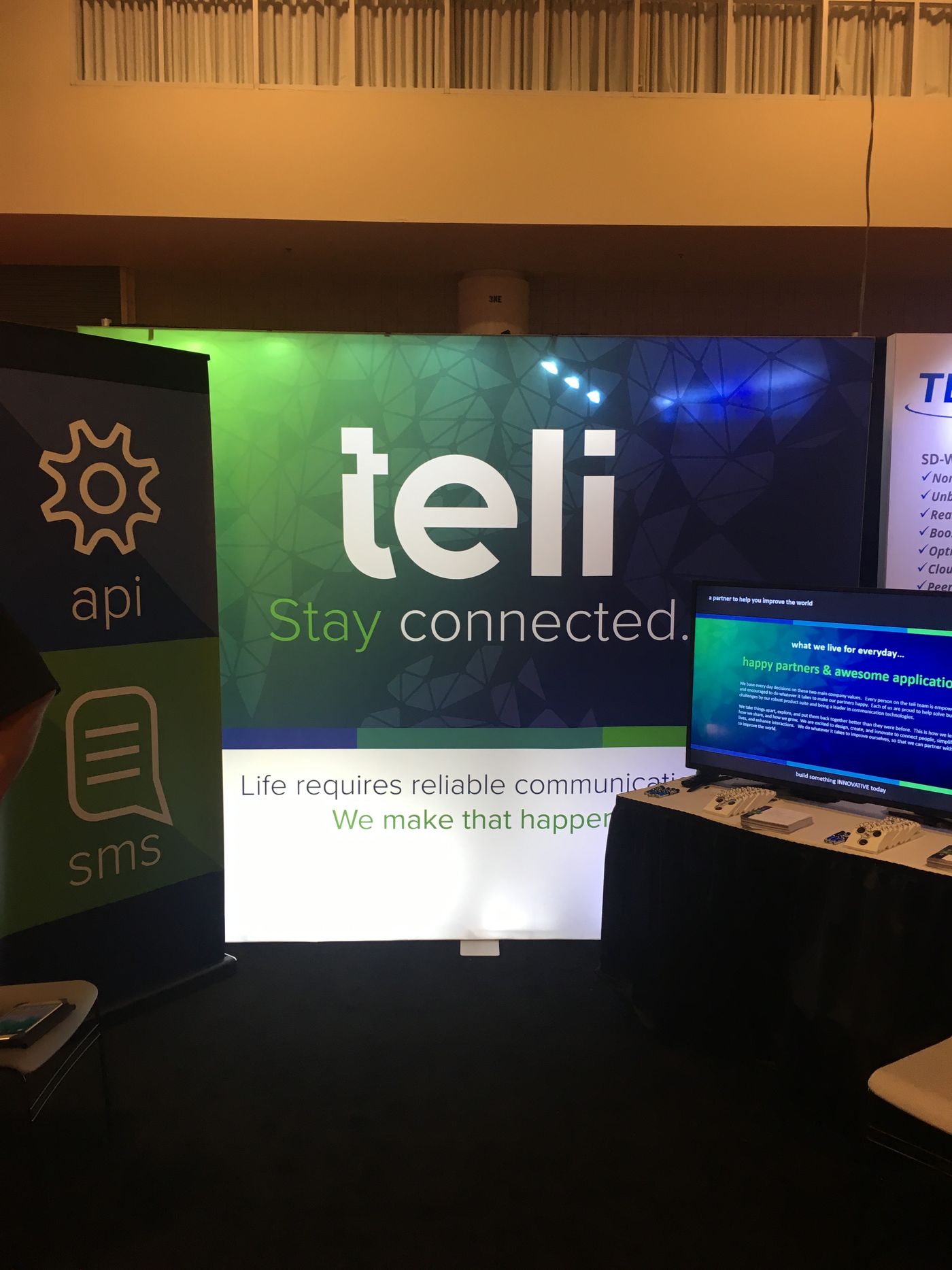 teli trade show booth